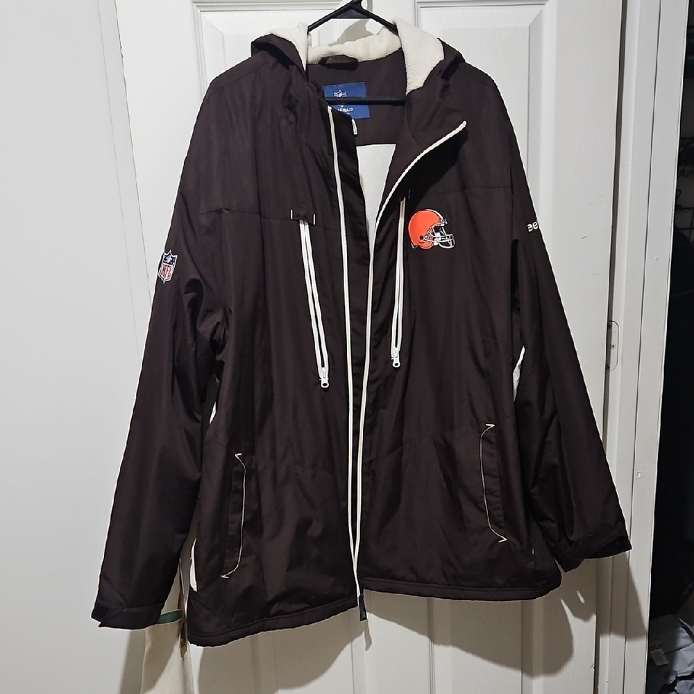 Reebok Brown‎ NFL Onfield Jacket Size 2XL